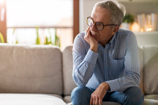 Man looking thoughtful