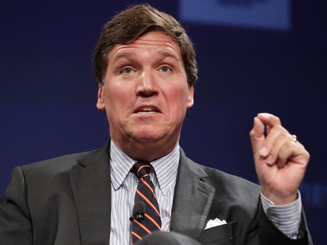 <p>File Image: Tucker Carlson on his Monday night show claimed the Biden administration is “spying” on him</p>