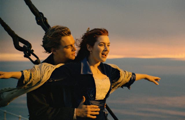<p>Leonardo DiCaprio and Kate Winslet in ‘Titanic’ </p>
