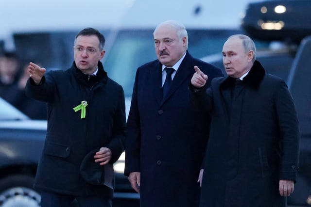 <p>Proof that Russia is taking the prospect of talks seriously is that the Putin delegation is headed by Vladimir Medinsky (left)</p>