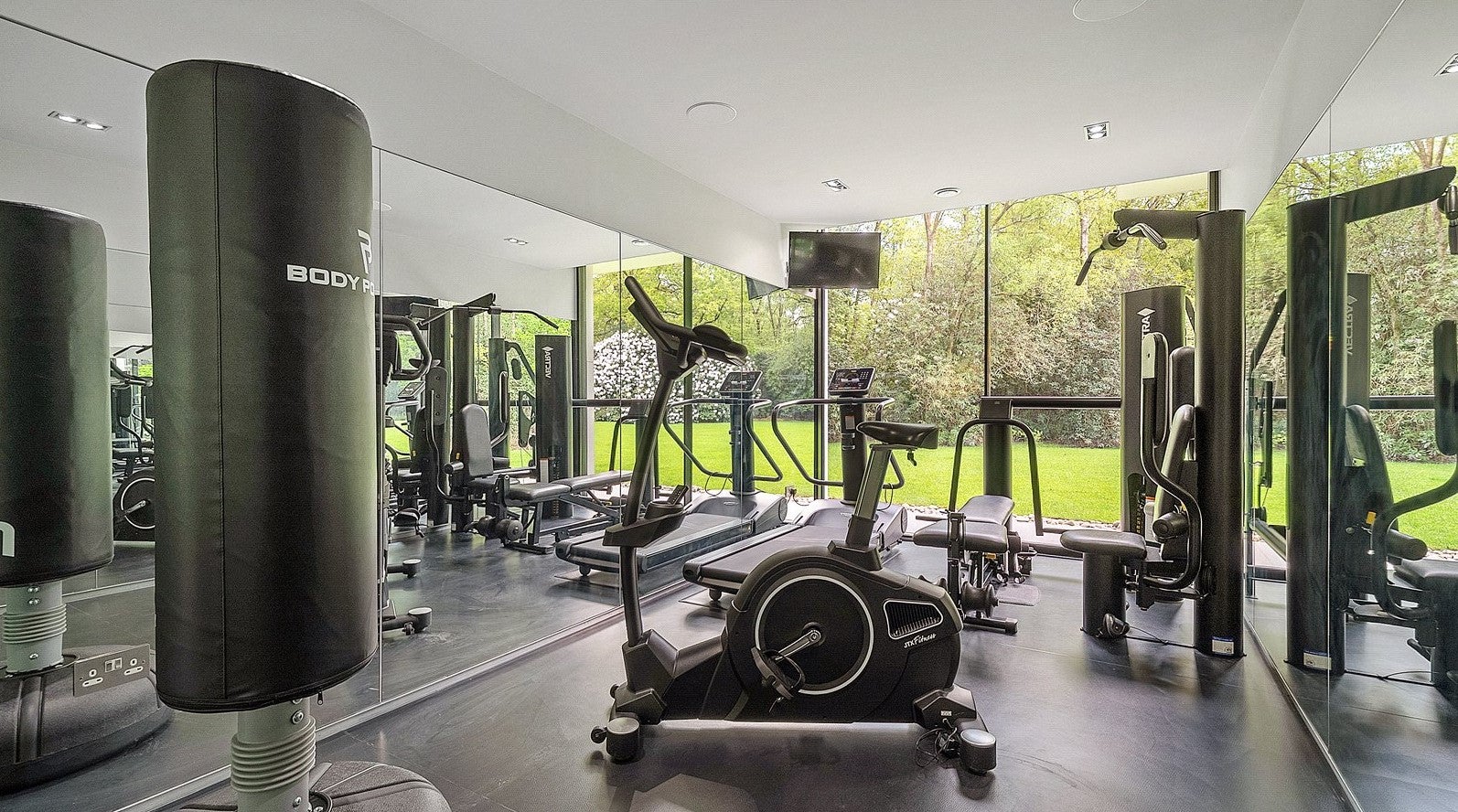 The house also has its own gym