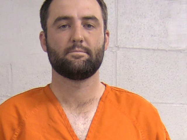 <p>In this mug shot provided by the Louisville Metropolitan Department of Corrections Friday, May 17, 2024, Scottie Scheffler is shown. Scheffler was detained by police Friday morning on his way to the PGA Championship, with stunning images showing him handcuffed as he was led to a police car. The charges later were dropped</p>