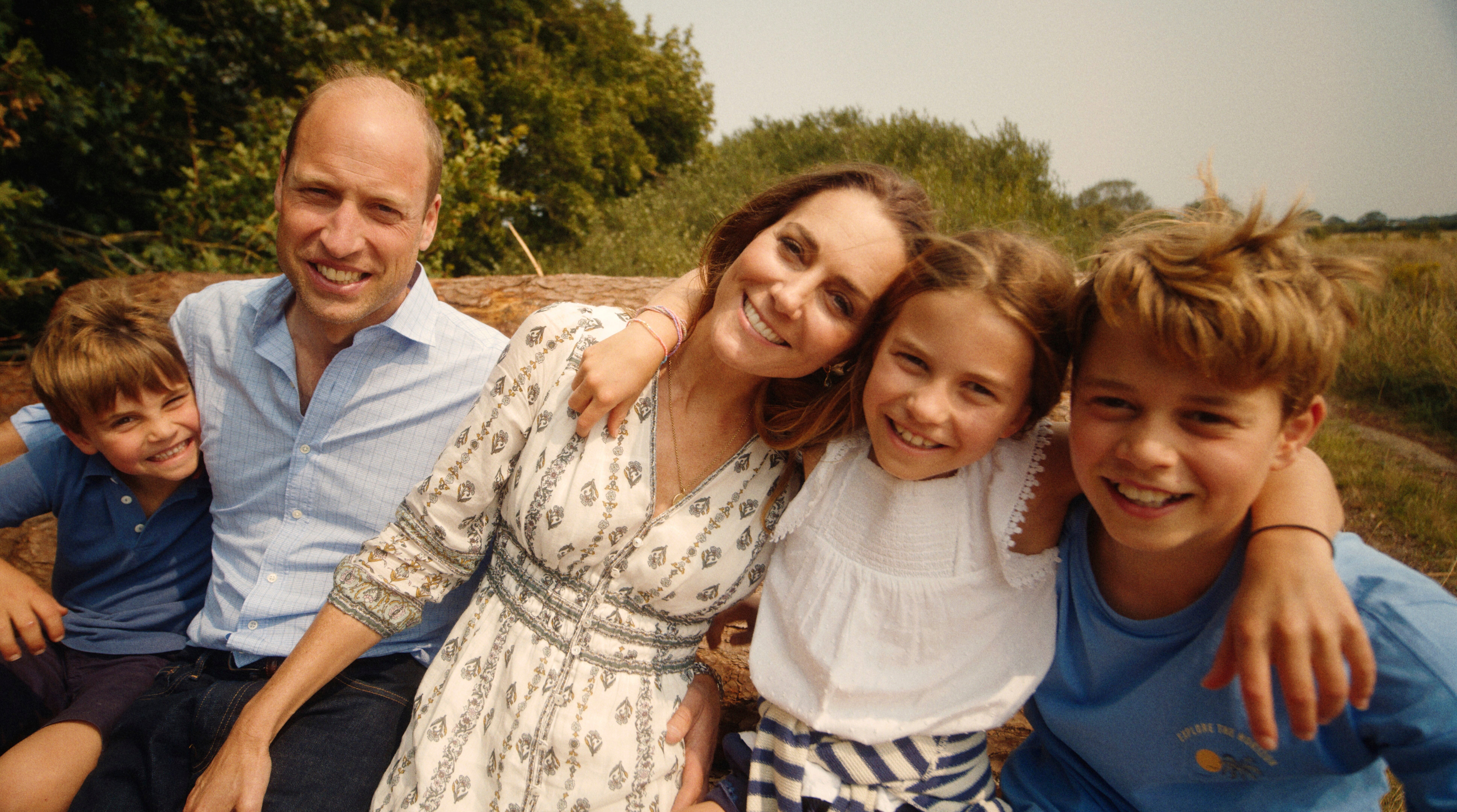Will and Kate glow with happiness in their Christmas card image