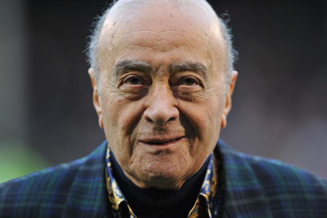 <p>Mohamed al-Fayed’s alleged predatory behaviour has been under the spotlight for years</p>