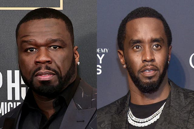 <p>50 Cent and Sean ‘Diddy’ Combs</p>