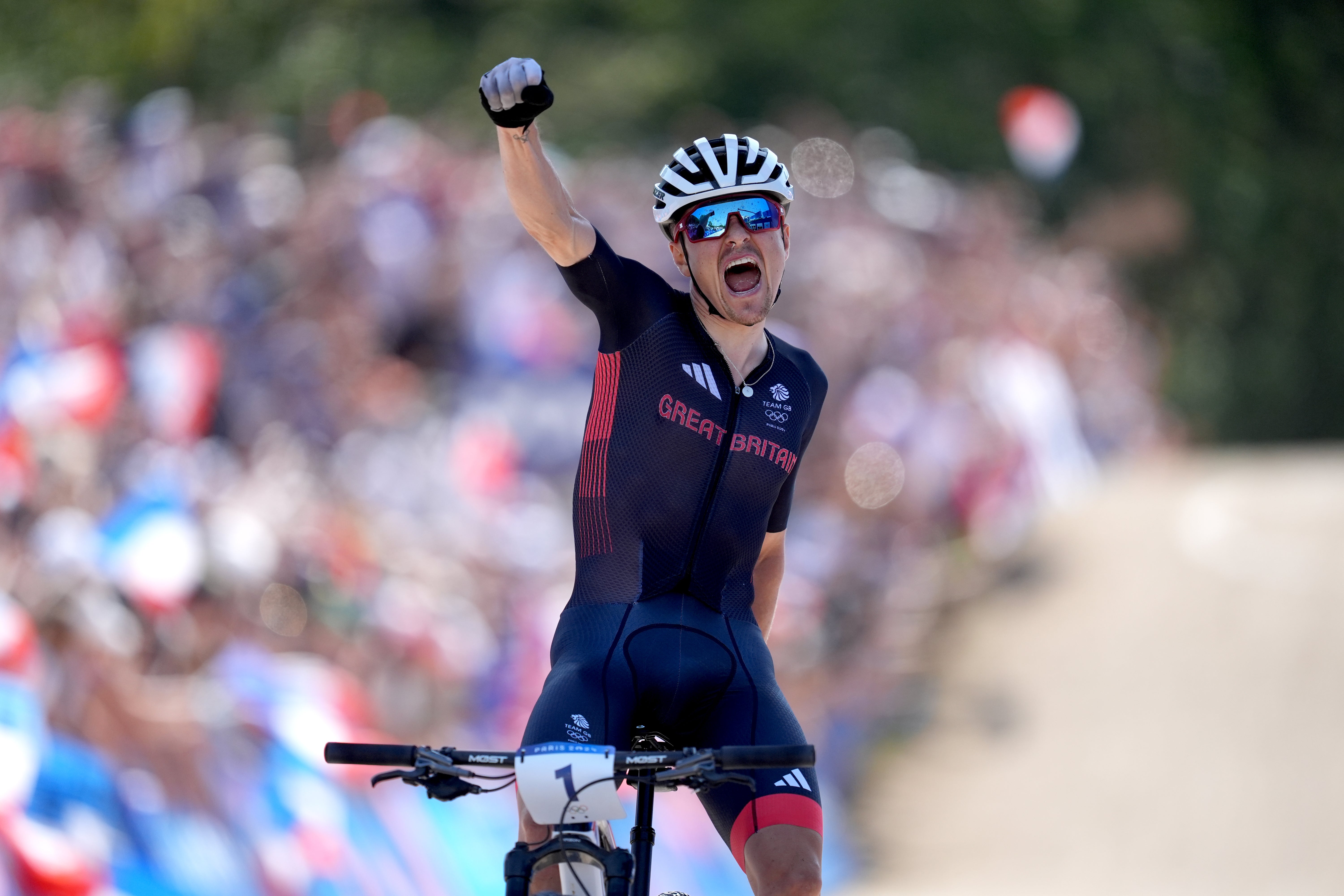 Tom Pidcock won gold in the men’s mountain bike cross-country at Paris 2024