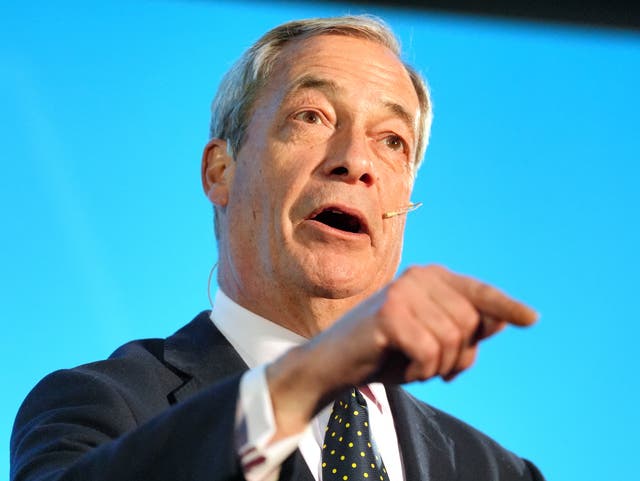 <p>Reform UK leader Nigel Farage during the Reform UK South East conference in 2025 </p>