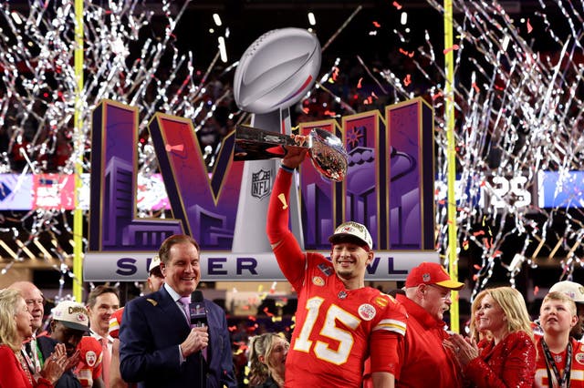 <p>The Chiefs are targeting a third Super Bowl in a row</p>