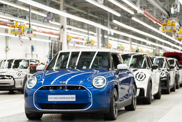 BMW has paused investment into its plant in Oxford where Minis are built (Joe Giddens/PA)