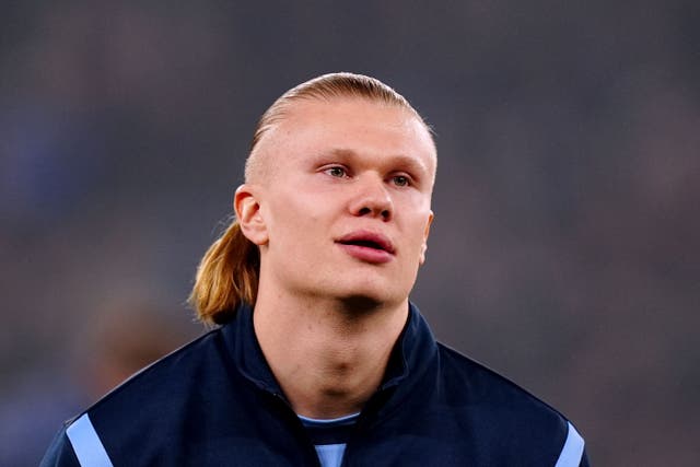 Erling Haaland is back in training (Mike Egerton/PA)