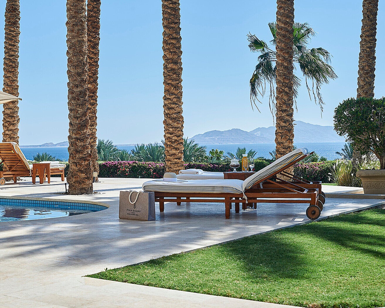 The Four Seasons at Sharm El-Sheikh has the dramatic Sinai desert as a backdrop