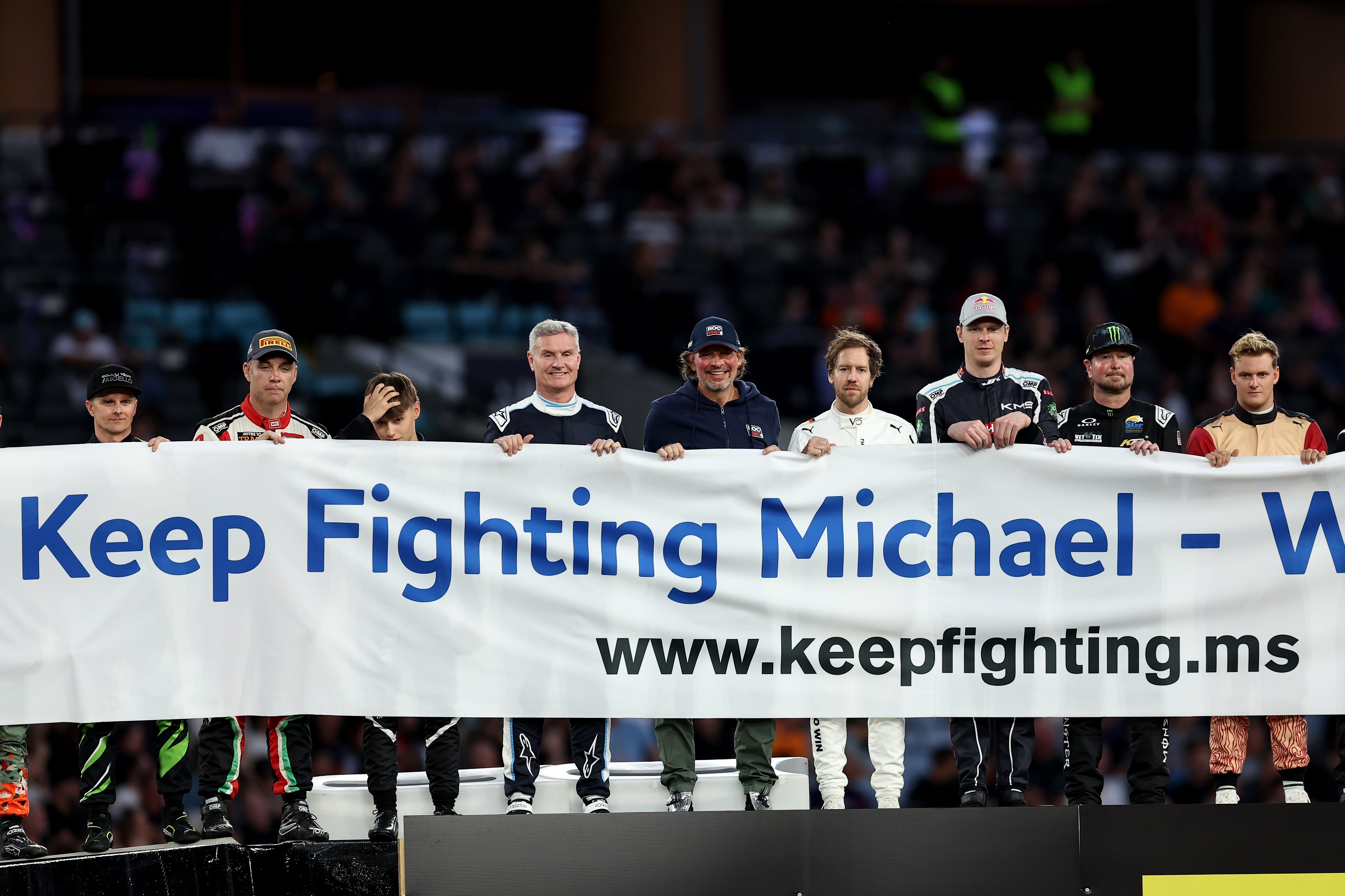 The banner was unveiled at the Race of Champions in Sydney