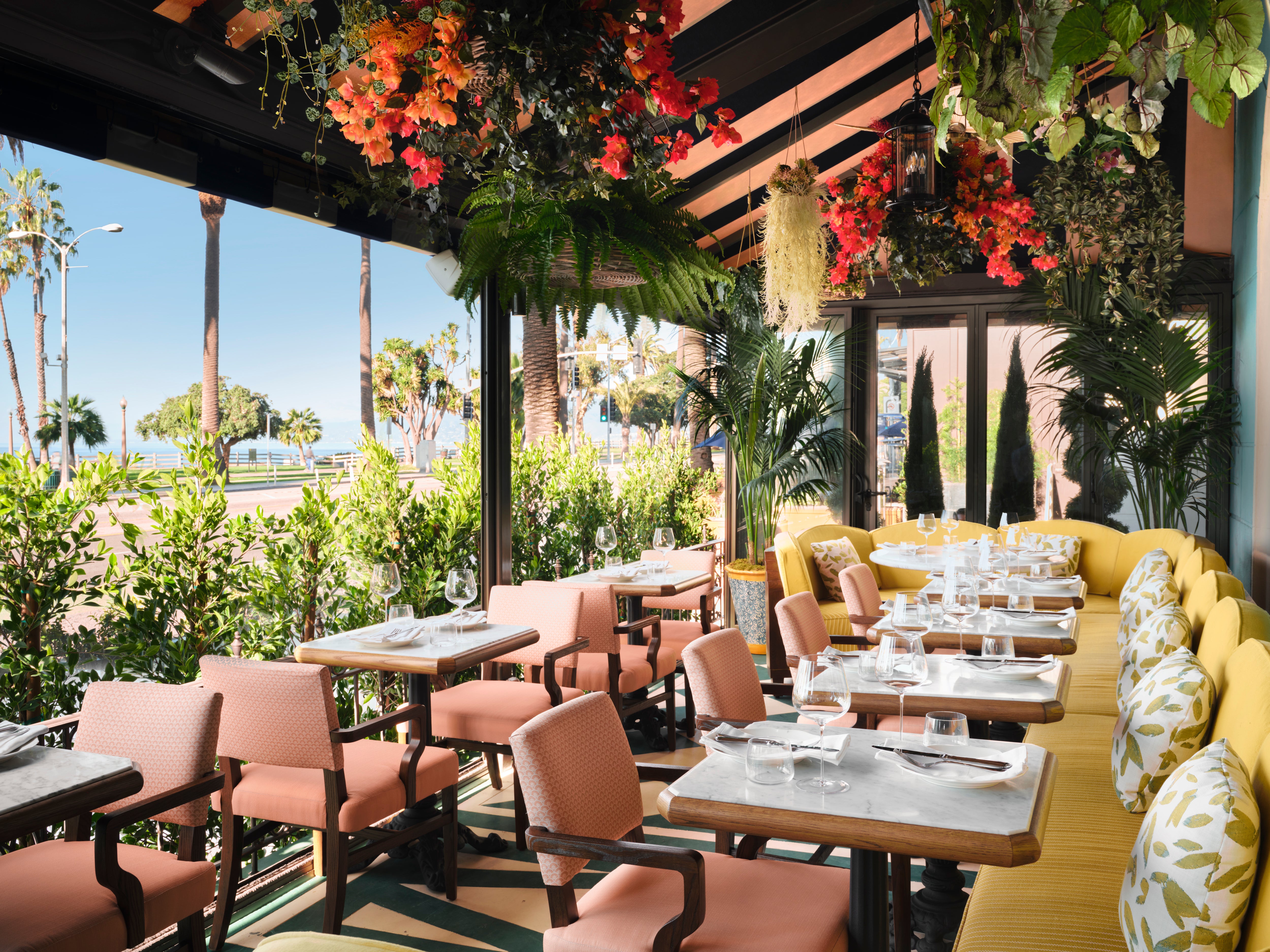 Dine with friends at The Georgian’s sunset terrace