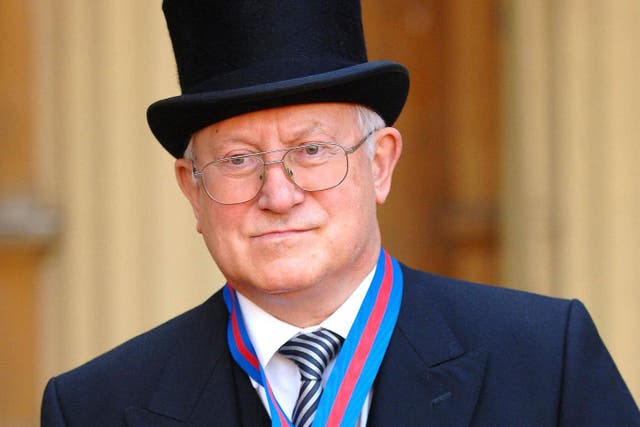 Oleg Gordievsky at Buckingham Palace after receiving the Companion of the Most Distinguished Order of St Michael and Saint George from the Queen (Fiona Hanson/PA)