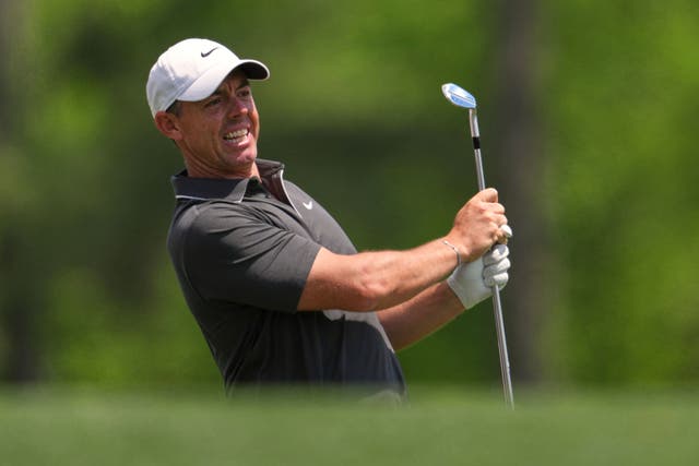 Rory McIlroy surged back into contention on day two of the Masters (Matt Slocum/AP)