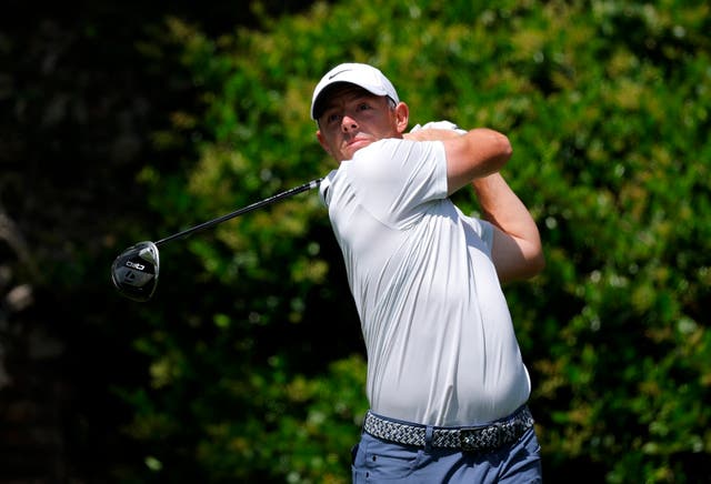 <p>Rory McIlroy leads the Masters</p>