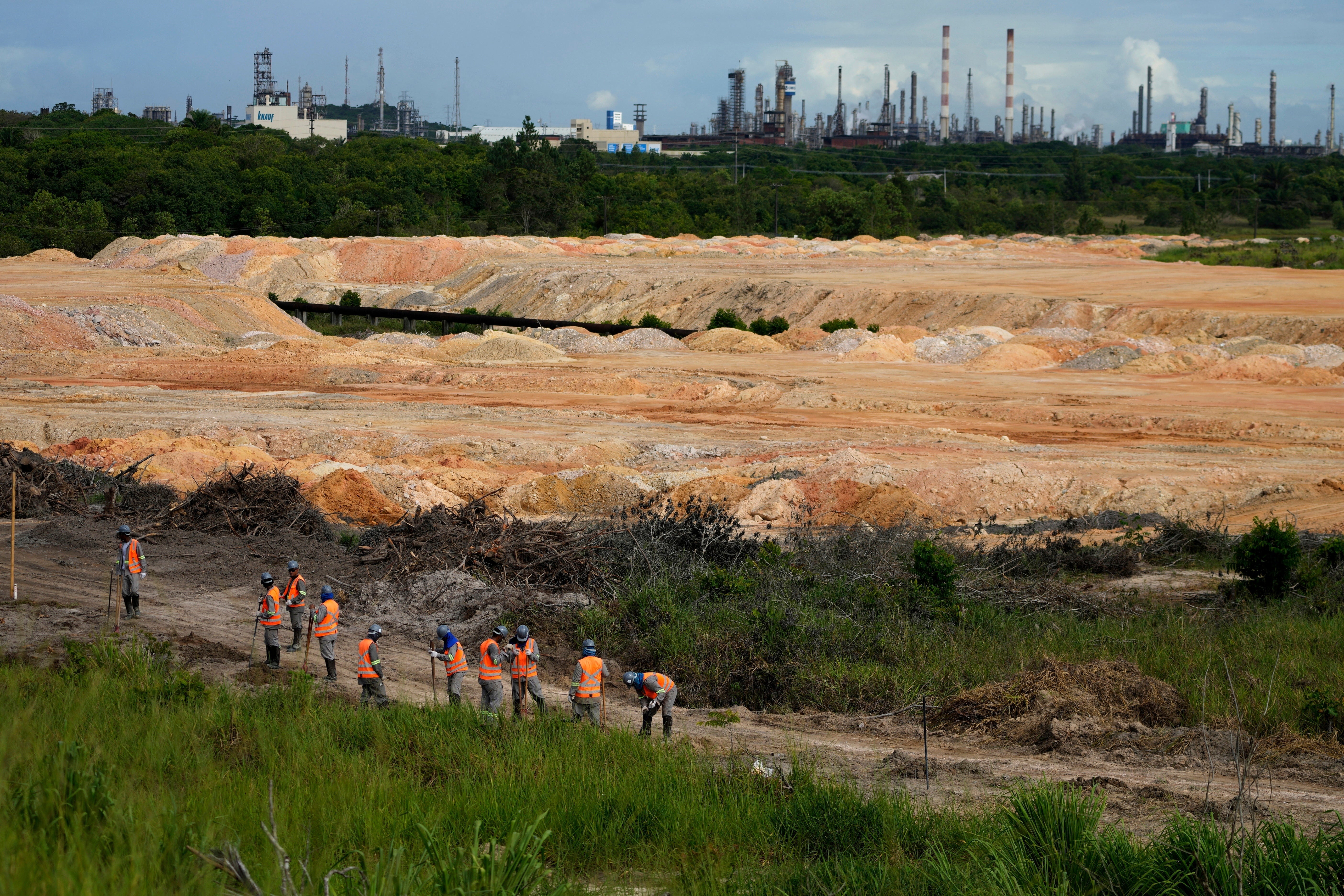 BYD factory under construction in Camacari, Brazil, on 6 March 2025