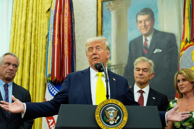 <p>President Donald Trump said the talks between Russia and Ukraine were ‘coming to a head’</p>