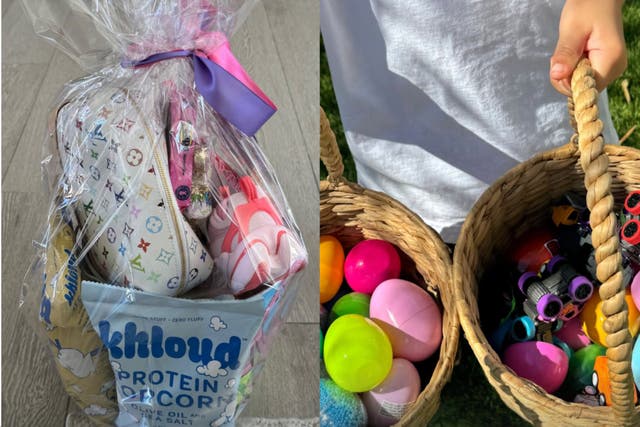 <p>The Kardashian Easter baskets include an $845 unreleased Louis Vuitton bag</p>