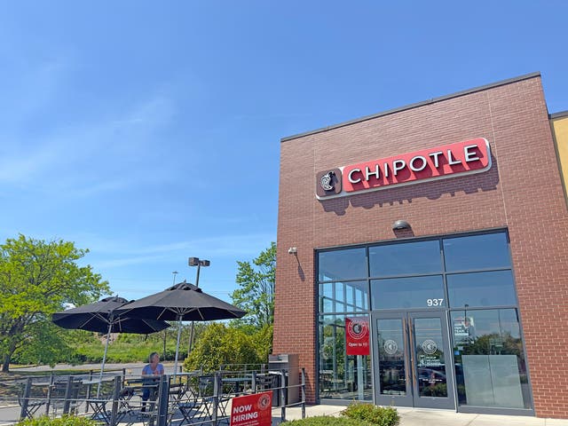 <p>Chipotle Mexican Grill brick building. Chipotle is a chain of fast casual restaurants that specialize in burritos and tacos</p>