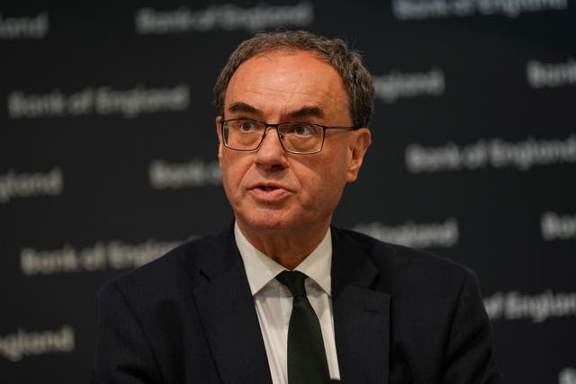 <p>Bank of England governor Andrew Bailey </p>