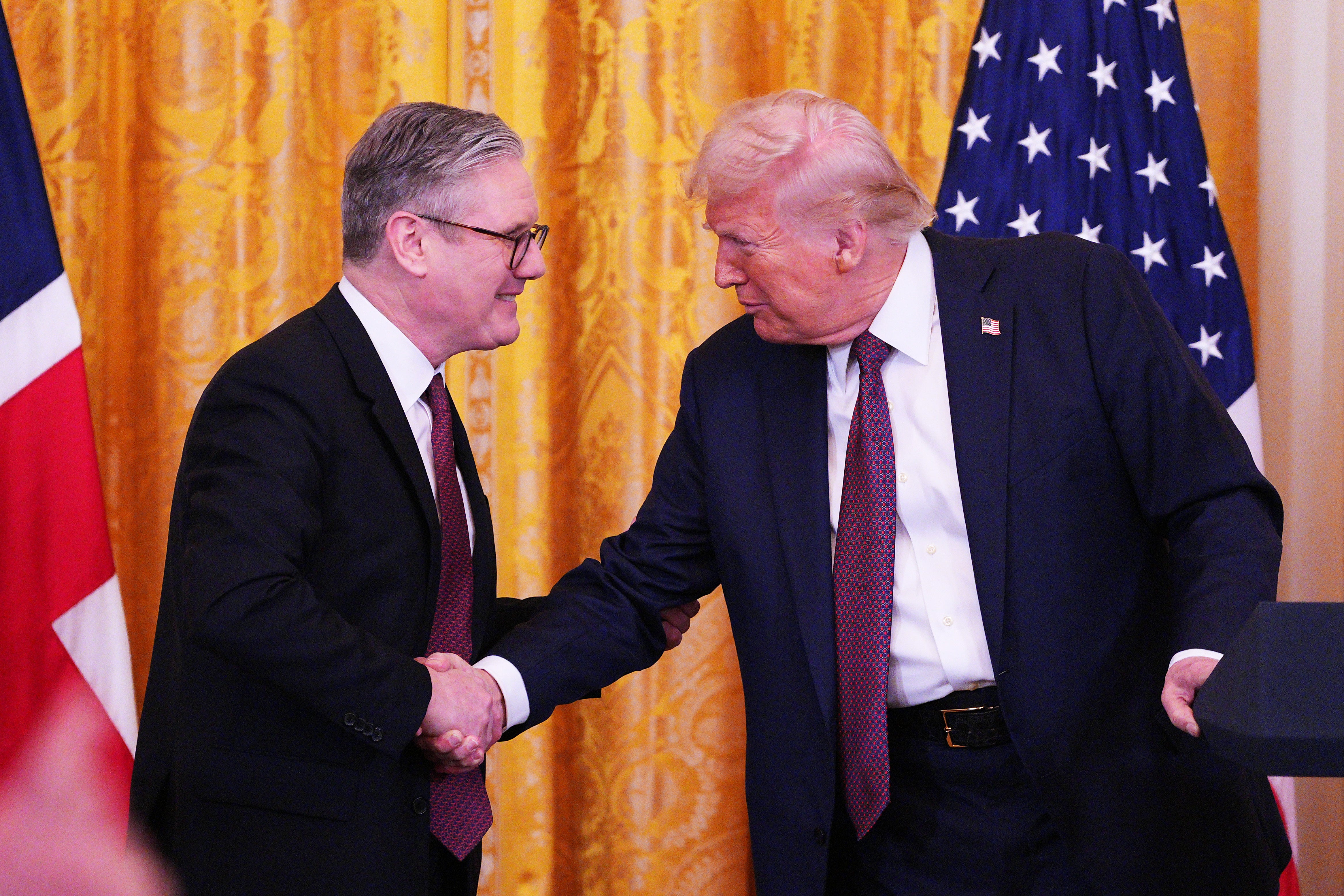 Prime Minister Sir Keir Starmer and US President Donald Trump (Carl Court/PA)