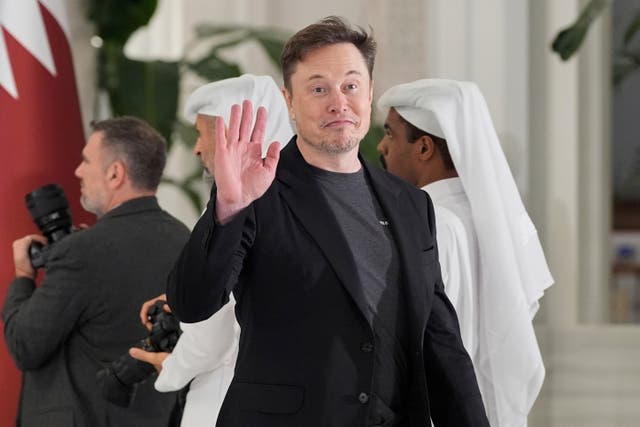 <p>Musk with Trump in the Mideast</p>