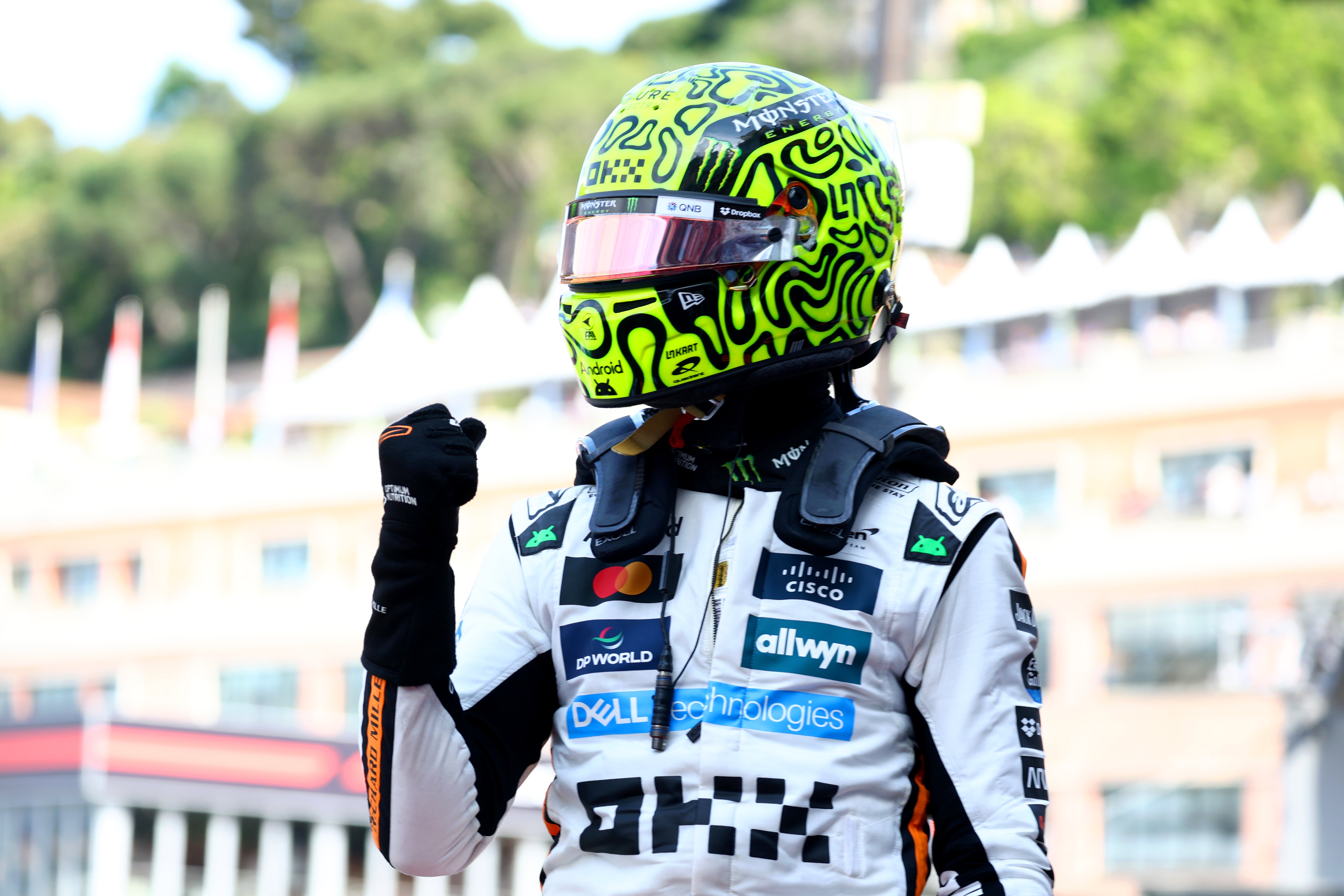 Lando Norris claimed his first pole position since the season-opener in Australia