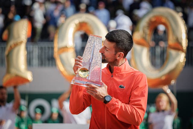 <p>Novak Djokovic finally claimed his 100th ATP Tour title</p>