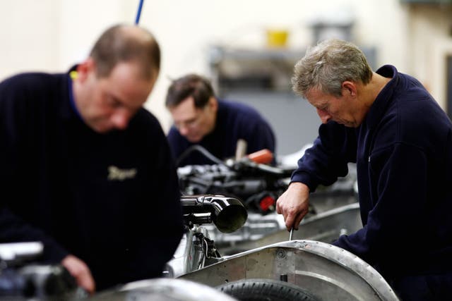 Factories saw a recent downturn linked to trade tensions, US tariffs and higher costs slow down in May (David Davies/PA)