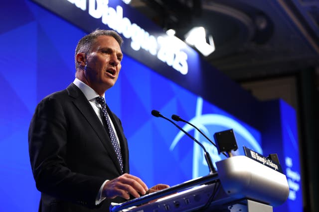 <p>Australian defence minister Richard Marles speaks during the 22nd IISS Shangri-La Dialogue in Singapore on 31 May 2025</p>