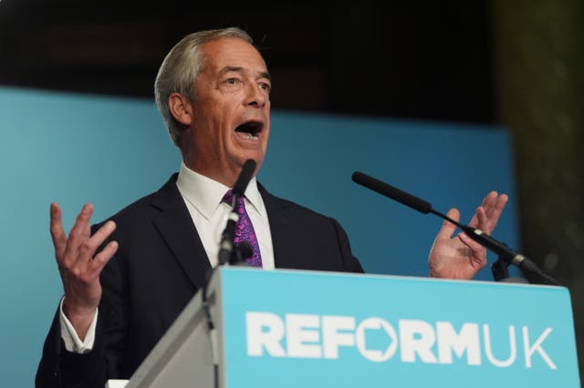 <p>Nigel Farage has suggested a rethink of the Barnett formula (Ben Whitley/PA)</p>