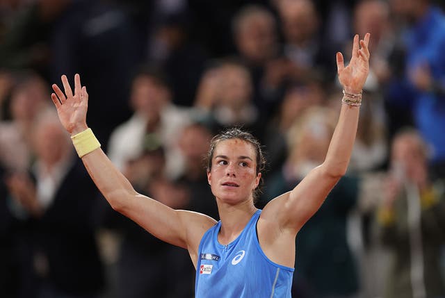 <p>Lois Boisson is through to the semi-finals on her grand slam debut</p>