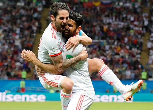 Diego Costa celebrates what proved to be the winning goal